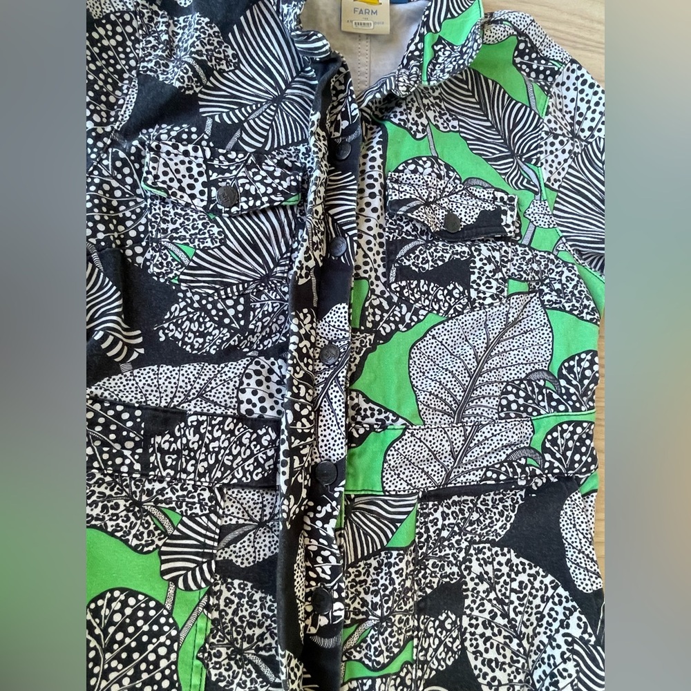 FARM Rio Black and Green Patterned Jumpsuit - Picture 9 of 16